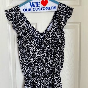 Blue and white SOCIALITE  jump suit. Size Medium.